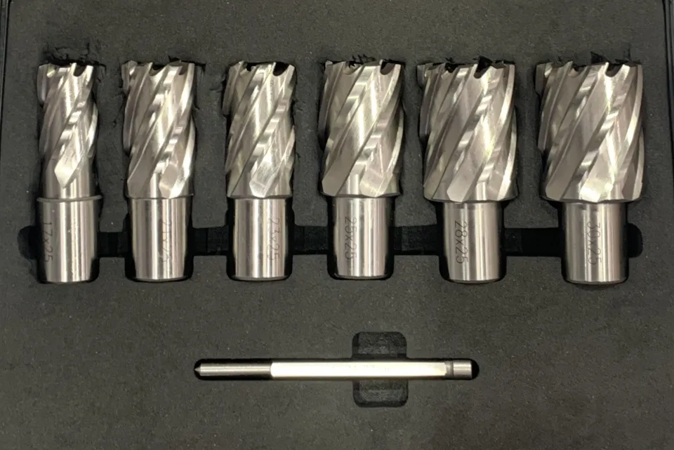 Optimum Core Drill / Annular Cutter 6 pce set