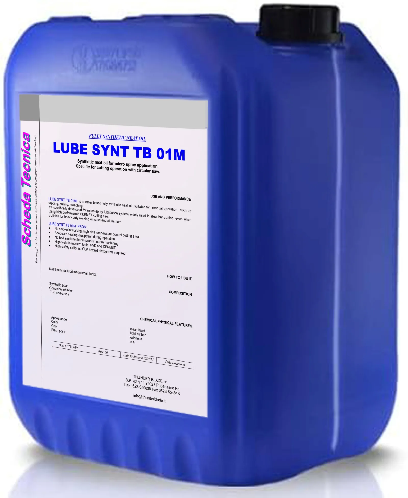 Thunderblade Minimal quantity lube oil SYNT TB 01M