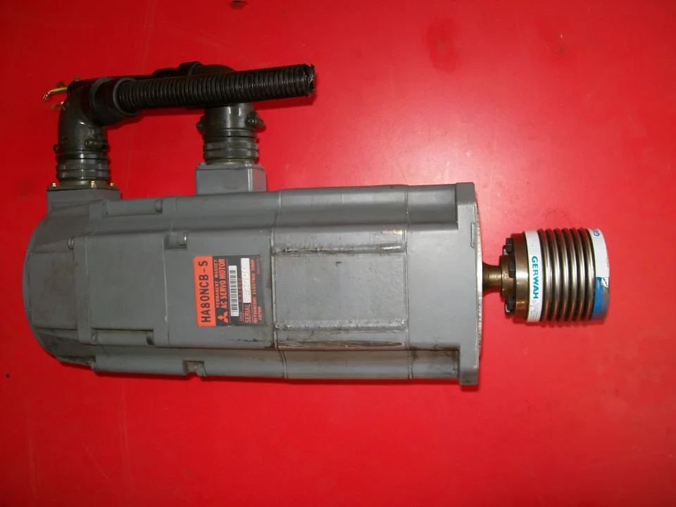 Mitsubishi HA80NCB-S Used AC Servo motor & Encoder OSE104