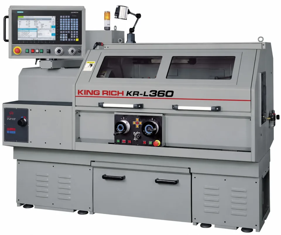 King Rich KR-L360 with Siemens SINUMERIK 828D controller (illustrative image)