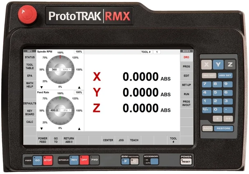 ProtoTRAK RMX 2 or 3 axis CNC Control