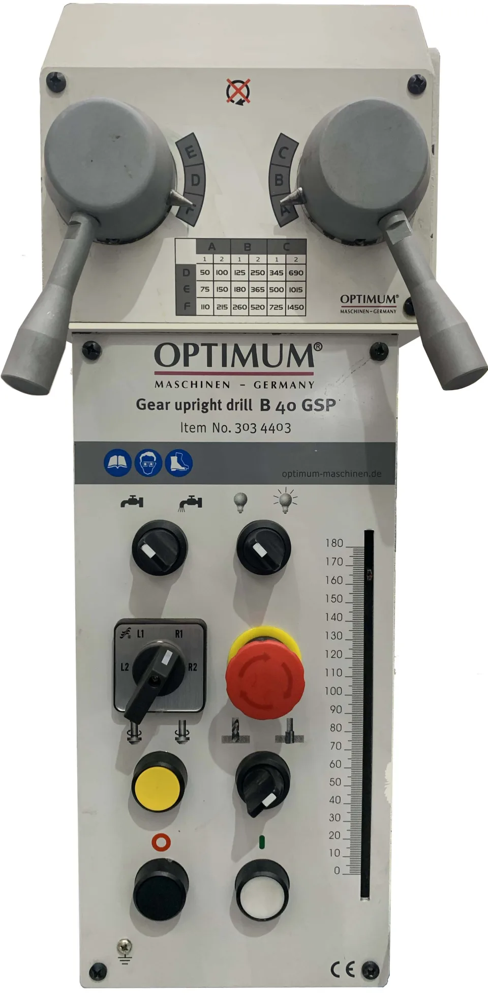 OPTIMUM B40GSP Geared Head Drilling Machine