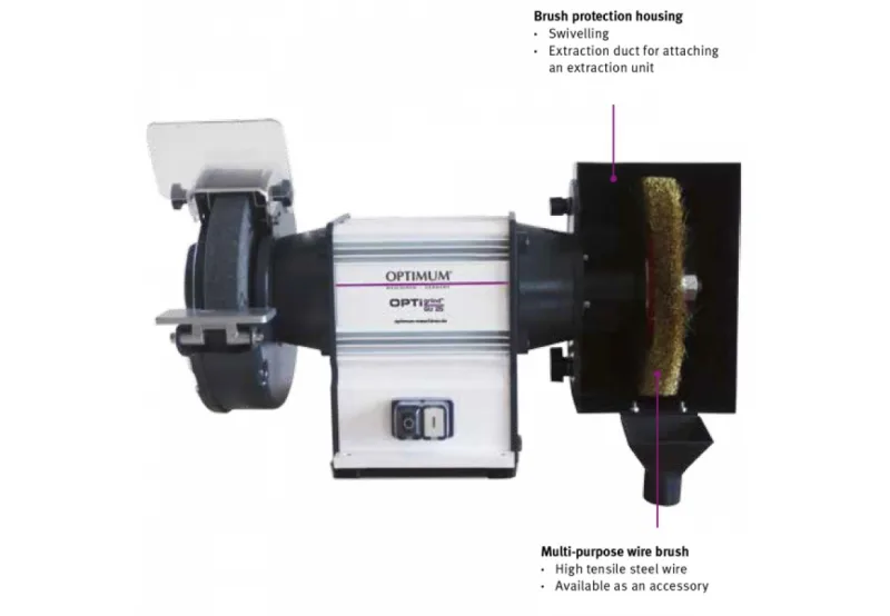 Optimum GU25B Double Ended Bench Grinder 250mm