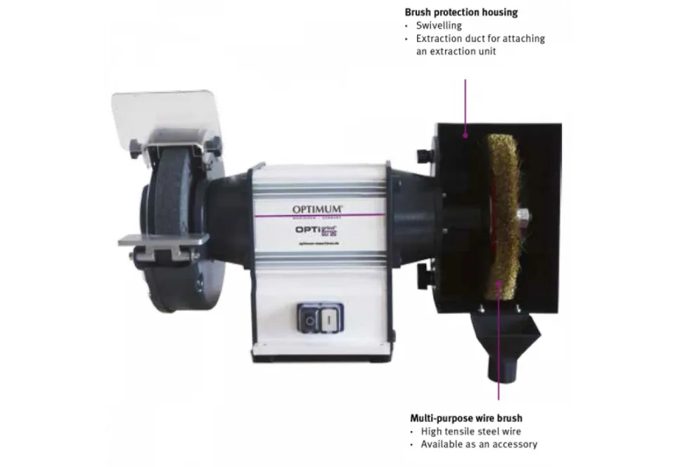 Optimum GU25B Double Ended Bench Grinder 250mm