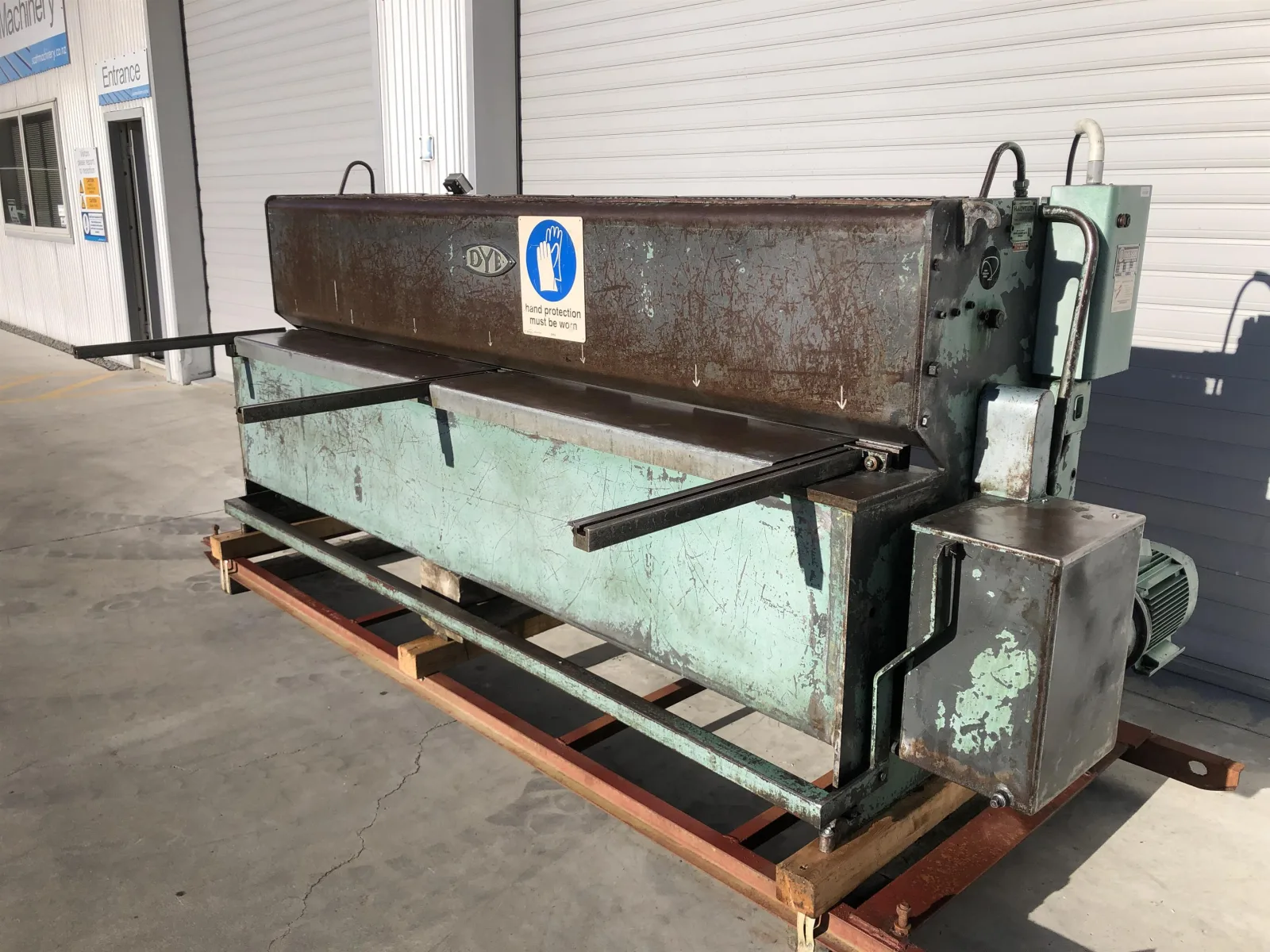 Dye 2500mm x 2.0mm Used Hydraulic Guillotine