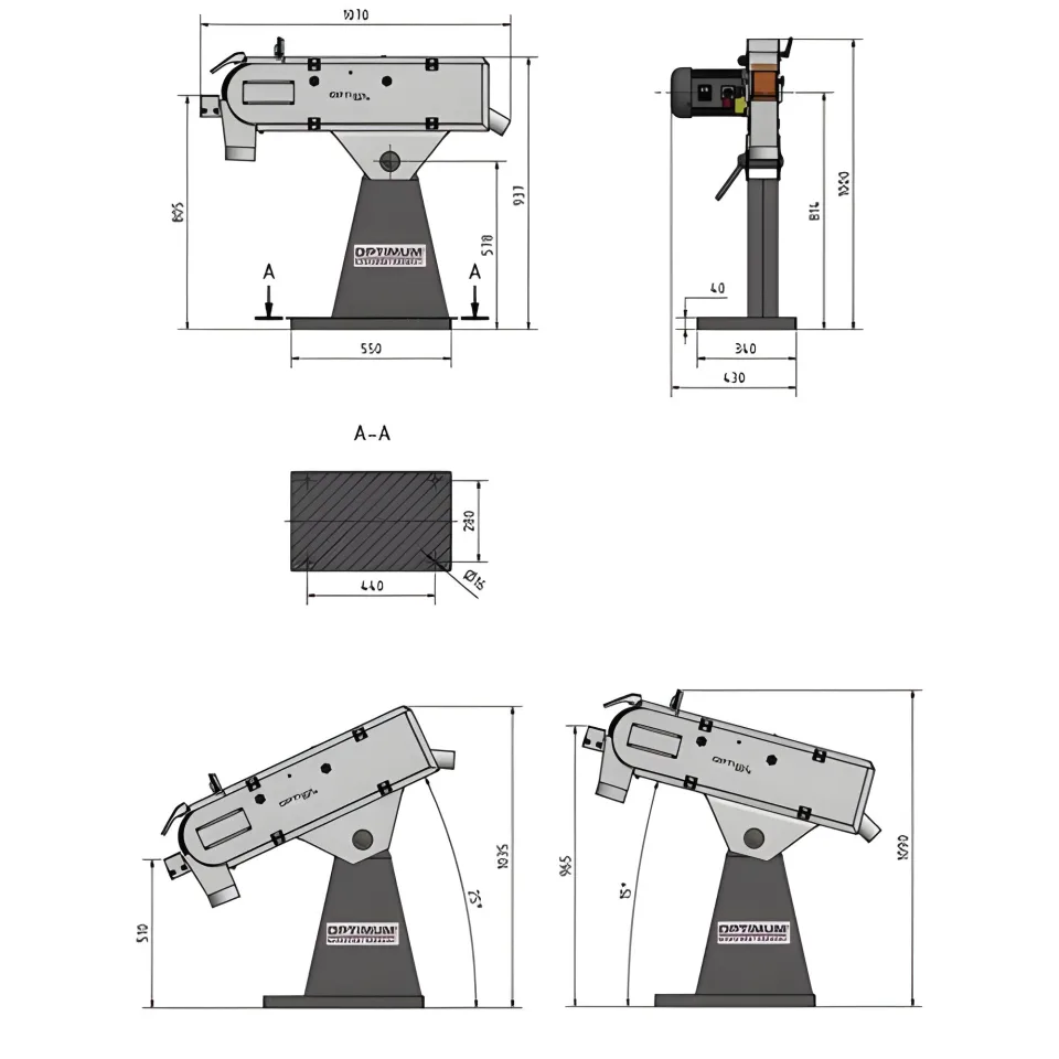 Optimum GBS150 Belt Linisher