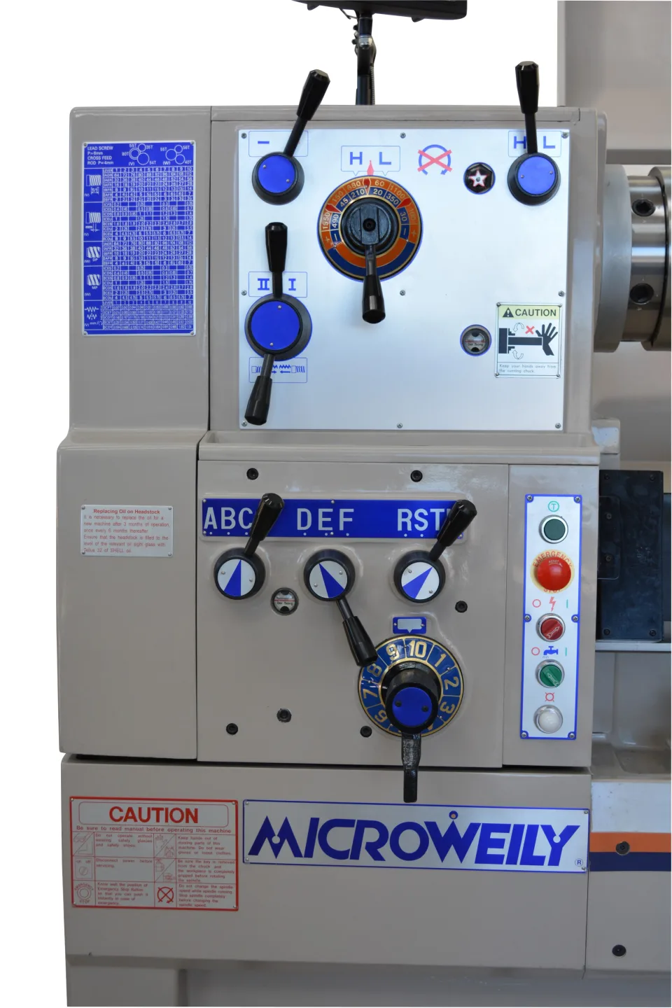 Microweily TY-2060-CE c/w 80mm bore Precision Centre Lathe