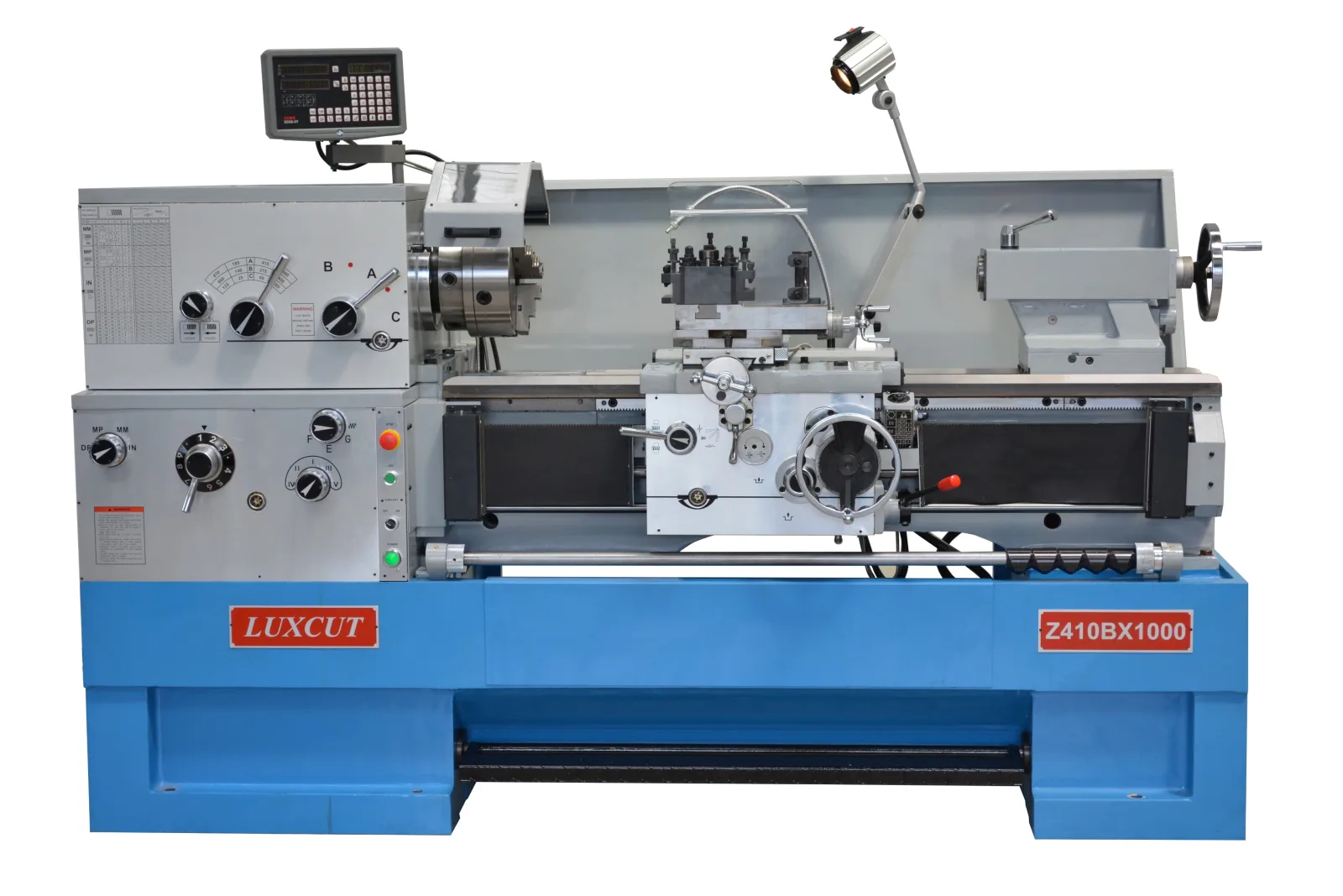 Luxcut Z410B x 1000 c/w 80mm bore Centre Lathe