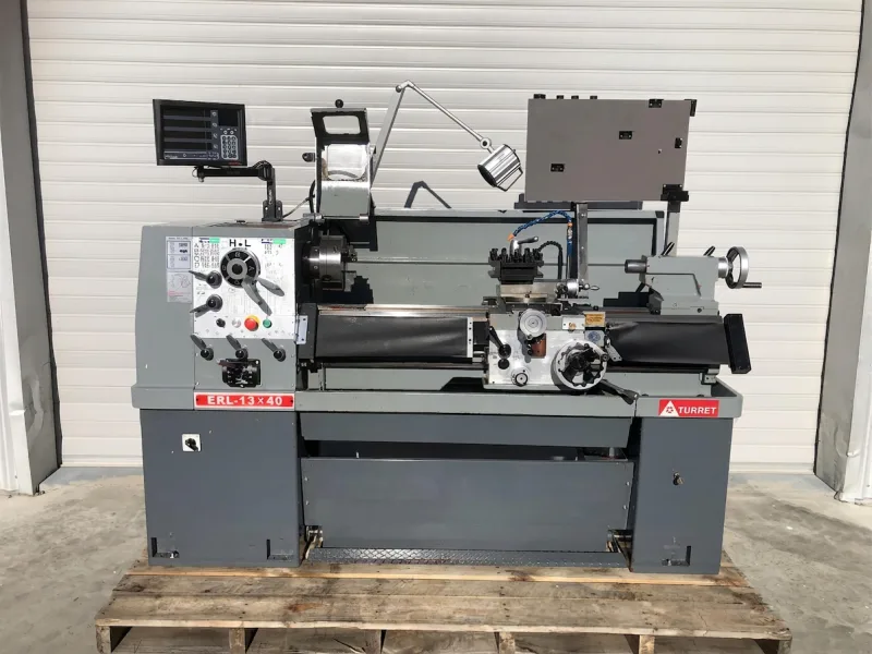 Turret ERL-1340 Used Centre Lathe c/w DRO & QCT