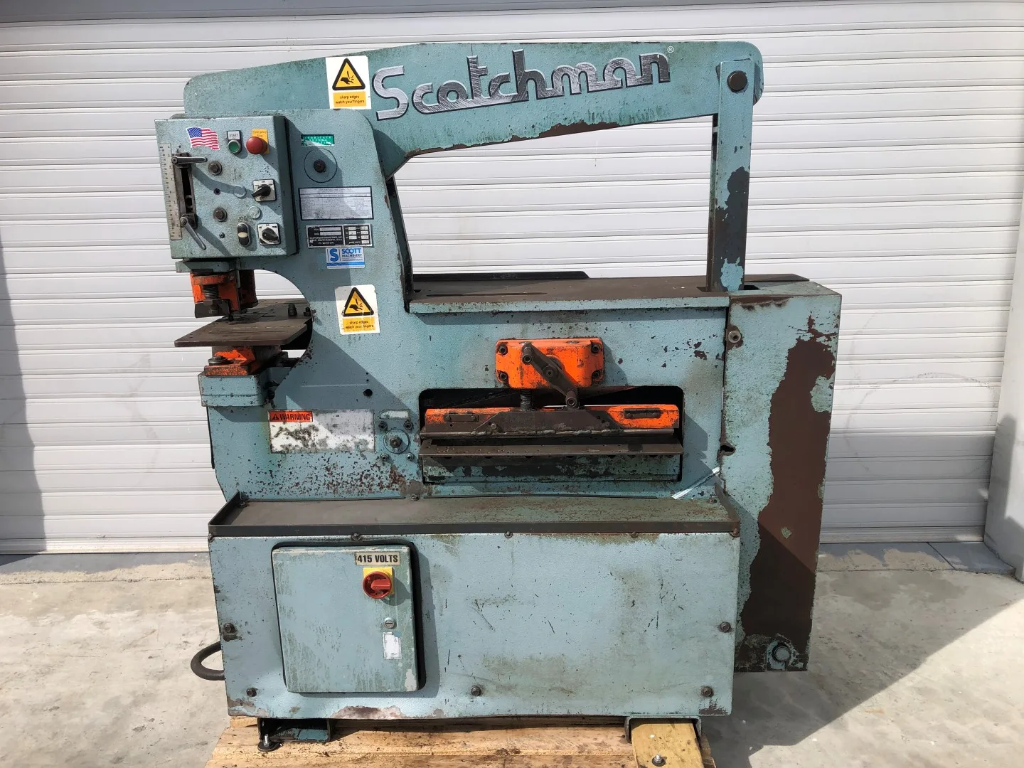 Scotchman 6509-24M Used Hydraulic Punch & Shear, 65 Ton