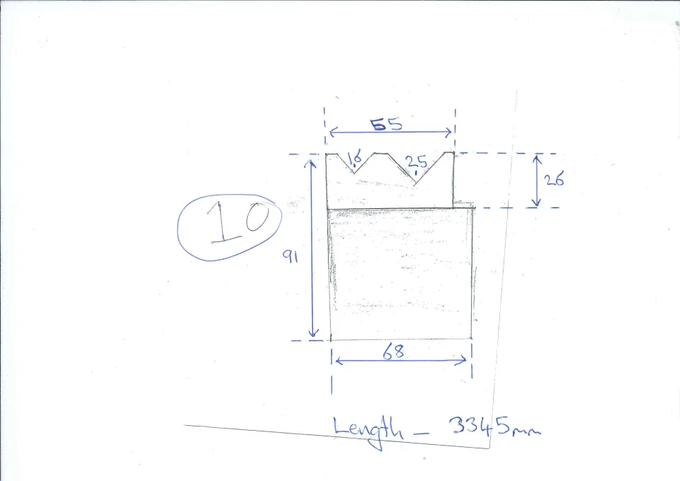 Used Pressbrake Bottom Tooling #10