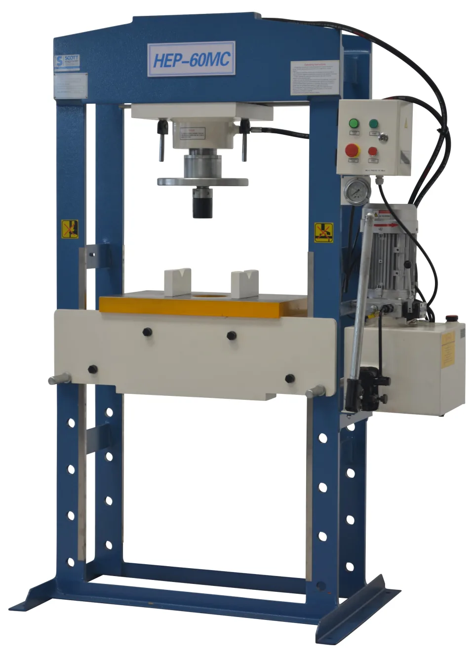 SCOTT HEP-60MC Hydraulic Electric Press with moving Cylinder