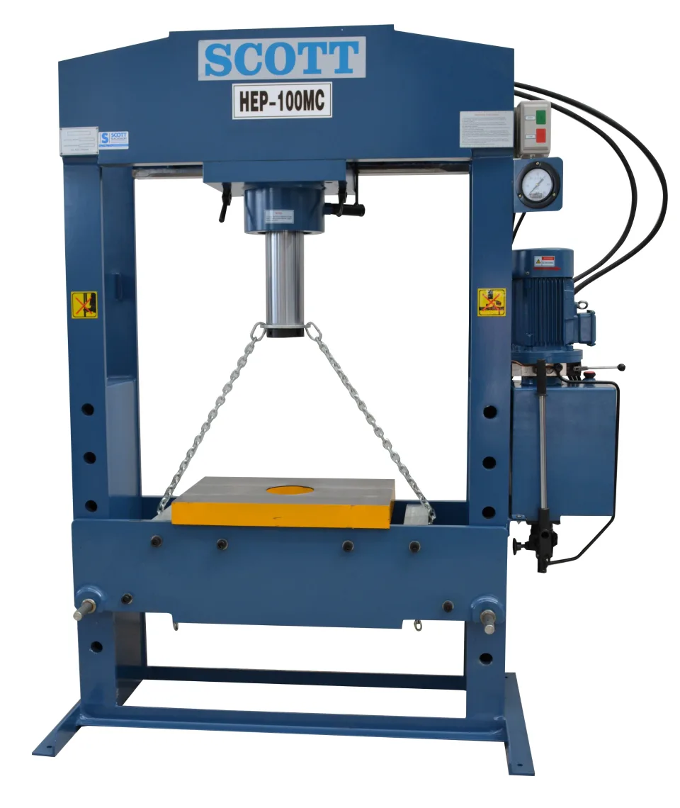 SCOTT HEP-100MC Hydraulic Press with Moveable Cylinder