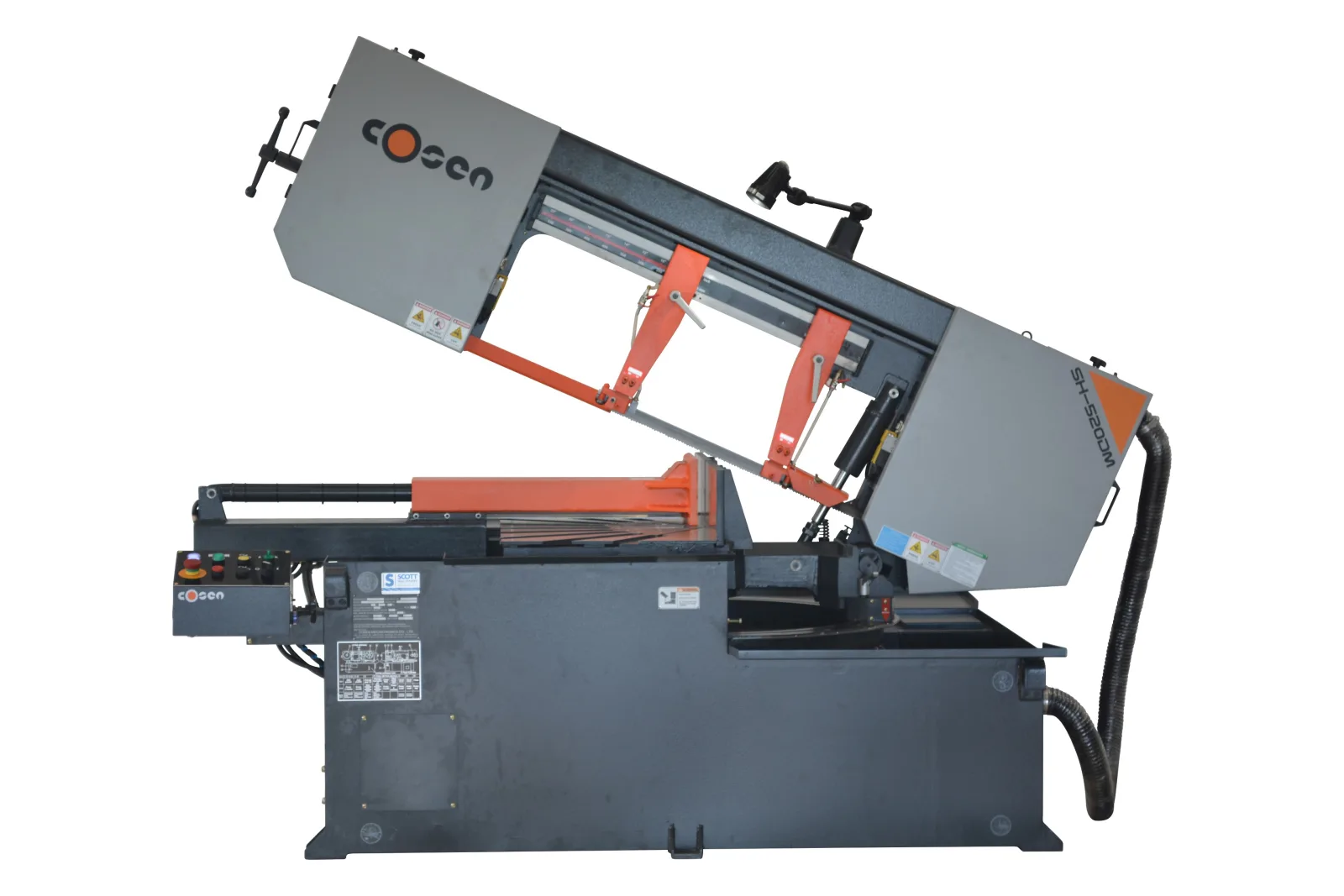 Cosen SH-520DM Semi Automatic Mitre Cutting Bandsaw