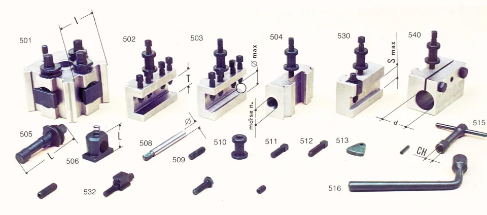 Algra Rapidue Italian Quick Change Tool Posts