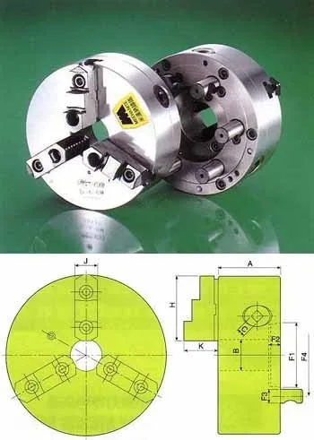 Strong KD Series 3 Jaw Direct Mounting Lathe Chucks