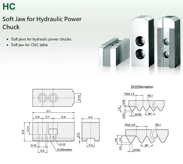Strong HC & SKC Series Soft Jaws