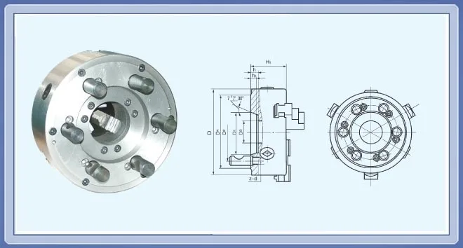 Universal K11 Series Direct Mounting 3 Jaw Lathe Chucks